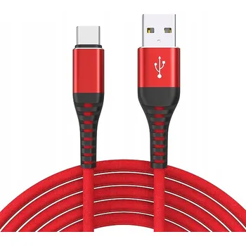 Datový kabel Kabel Glimmerstone USB - USB typ C 2 m červený