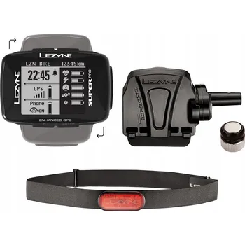 Tachometr Bezdrátový Cyklopočítač Lezyne Super Pro GPS HRSC