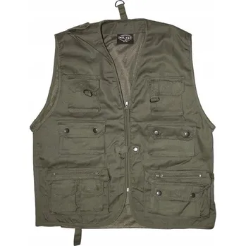 Pánská vesta Vesta rybářská lovecká Mil-Tec Hunt&Fishing Mesh Olive M