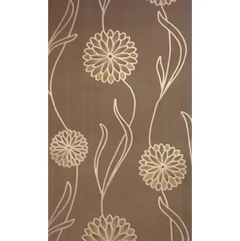 Fototapeta Květinová tapeta na zeď na hnědém pozadí 3650345