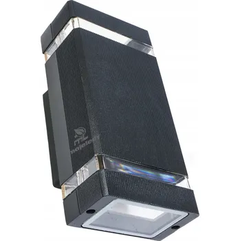 Venkovní osvětlení Venkovní nástěnné svítidlo fasádní GU10 IP44 černé