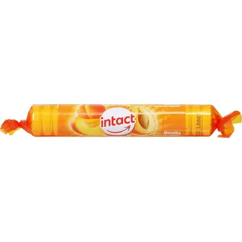 Bonbon Intact hroznový cukr s vitaminem C, meruňka 16ks