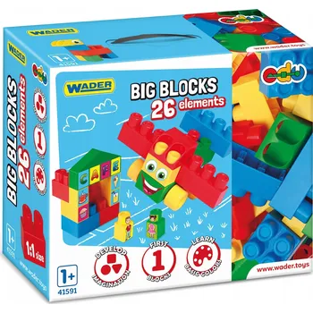 ostatní stavebnice VELKÉ BLOKY dílů STAVEBNICE SAMOLEPKY WADER 41591