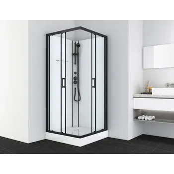 Sprchový box RAKOUSKÝ produkt - Sprchový box DENVER black 90x90x210 (CL12B)