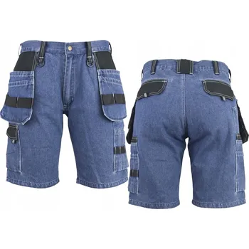 Pánské kraťasy KRAŤASY DŽÍNOVÉ KRÁTKÉ MONTÉRKOVÉ KALHOTY XL