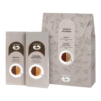 Káva Kávové potěšení - dárková taštička 2 x 50g, OXALIS