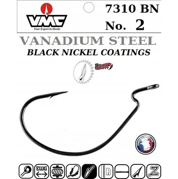 Rybářský háček Háčky na přívlač s protihrotem VMC SUPER LIGHT WORM HOOK - VANADIUM - SPARK POINT 10 ks