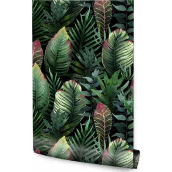 Fototapeta Tapeta Exotické Malované Akvarelové Listy - Vzor