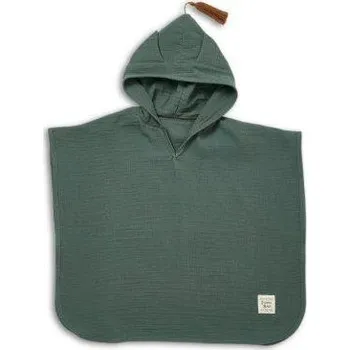 FUNNABABY Mušelínové pončo Ivy green