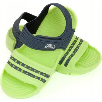 Chlapecké sandály Nazouváky Aqua Speed noli zeleno-červené velikost 28