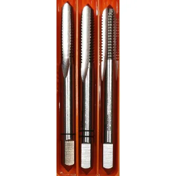 Závitořezný nástroj Závitníky M4 ruční HSS DIN-352 HRC 64-66 3 ks