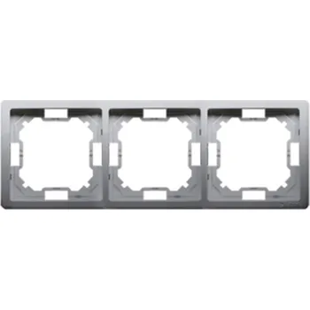 vypínač Trojitý Rámeček Kontakt-simon šedý
