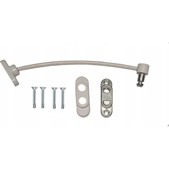 Zabezpečení oken proti dětem s tlačítkem - Zámek okna Antracit