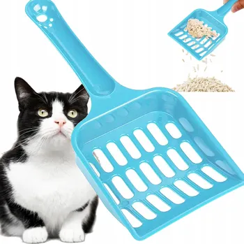 Toaleta pro kočku LOPATKA LOPATKA ŠPACHTLE PRO KOČIČÍ ZÁCHOD NA PROSÉVÁNÍ ŠTĚRKU ZÁCHOD