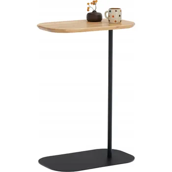 Konferenční stolek Stolek ELPlast obdélníkový 46 x 28 x 66,5 cm černý, dub přírodní, dub ořech, odstíny béžové