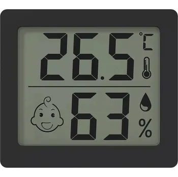 Meteostanice Meteostanice MatMay Teploměr Vlhkoměr 5v1 LCD Černá