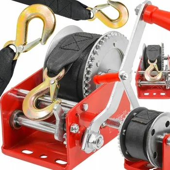 lanový naviják Ruční pásový naviják 1200 KG, 10 m, Verke V87249