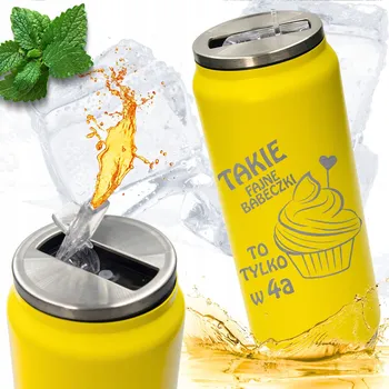 Termoska Termohrnek Decortrend 0,4 l žlutý