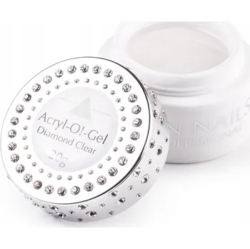 Lak na nehty AkryloGel Acryl-O!-Gel Diamond Clear 20g SPN Nails - Čirý akryloGel s diamantovým leskem