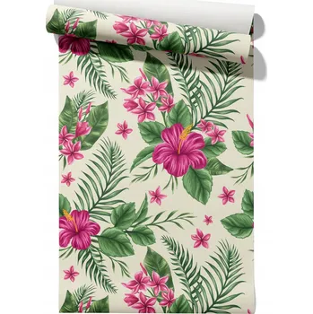 Tapeta Vliesová tapeta Havajské Květy, role 50 cm x 6,1 m