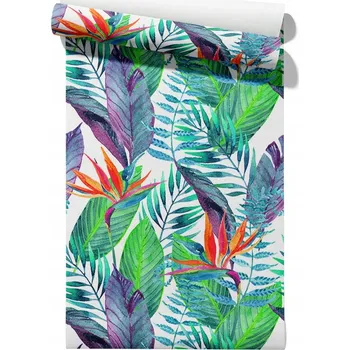 Tapeta Vliesová tapeta Akvarelové Listy, role 50 cm x 6,1 m