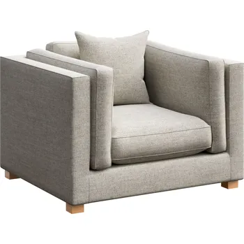 Křeslo Světle béžové čalouněné křeslo Ame Yens Pomo