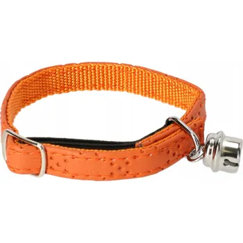 Obojek pro psa DINGO OBOJEK PRO KOČKY ELEGANCE ORANŽOVÝ