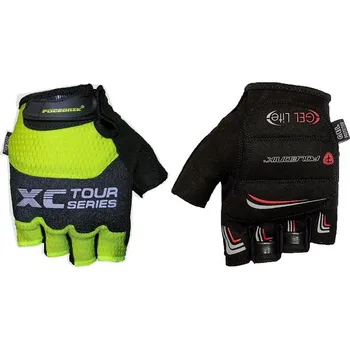 Cyklistické rukavice Rukavice Polednik Marathon černá/sv.zelená Velikost: M