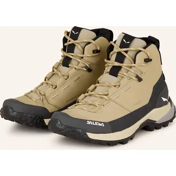 Dámská treková obuv Salewa Dámské Turistické Boty Puez Leather Mid Ptx, béžová /...