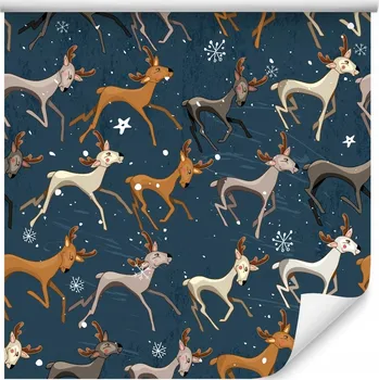 Fototapeta Tapeta pro děti JELENI lesní zvířata dekorace