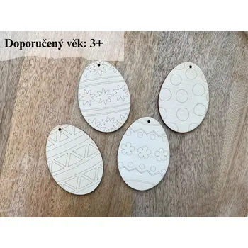 Velikonoční dekorace Vajíčko k dotvoření - 8 cm