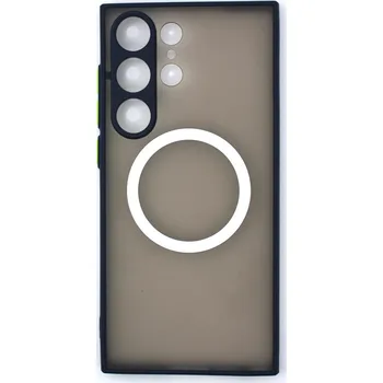 MagSafe silikonový kryt pro Samsung Galaxy S23 Ultra - Modrý