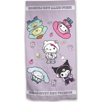 Osuška Hello Kitty a přátelé 90x170cm