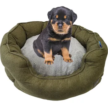 Pelíšek pro psa PELÍŠEK KULATÉ PRO PSA KOČKU ZELENÉ UNIZOO 56 CM