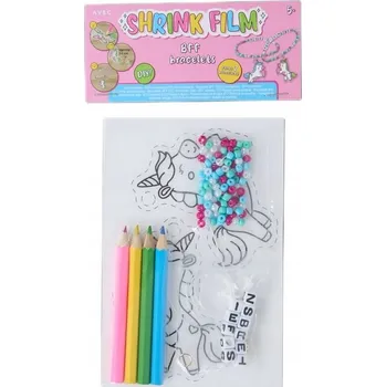 kreativní sada NÁRAMKY. VYROB SI SÁM. SADA S TERMOSMRŠŤOVACÍ FÓLIÍ. 5+