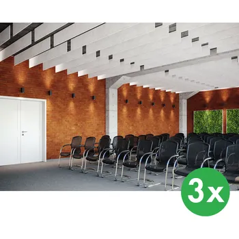akustický panel B2B Partner Akustický panel na zavěšení 240x30 cm, 3 ks, bílá