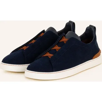 Pánské tenisky Zegna Pánské Slip-On Sneakersy Triple Stitch™, tmavě modrá /...