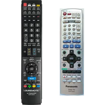 Dálkový ovladač PANASONIC EUR7720KSO, EUR7720KS0, EUR7720KTO, EUR7720KT0 + ovládání TV (mini TV) - dálkový ovladač duplikát