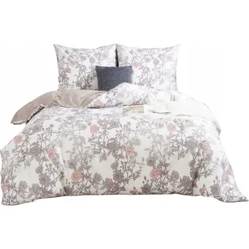 Povlečení POVLEČENÍ 140x200 + POVLEČENÍ 70X80 OBOUSTRANNÁ BAVLNĚNÁ SATÉNOVÁ KVĚTINA
