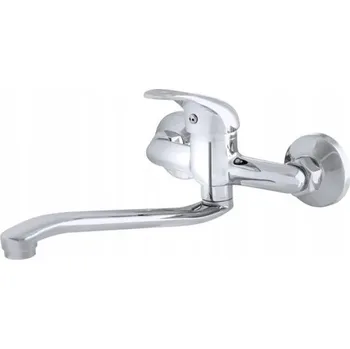 Vodovodní baterie Bateria kuchenna nástěnná Granitan ALFA stříbrná