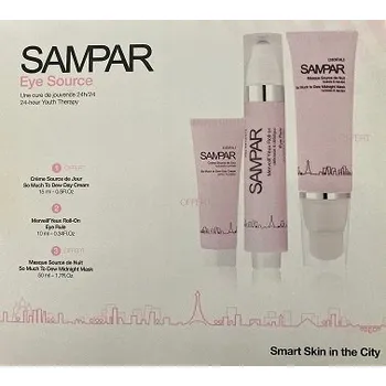 Péče o oční okolí Sampar sada péče o oči: Eye Rule sérum pod oči, noční maska So Much to Dew + krém