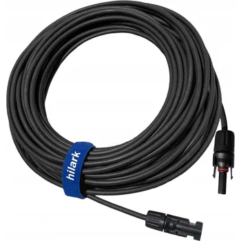 Napájecí kabel PRODLUŽOVACÍ KABEL SOLÁRNÍ FOTOVOLTAICKÝ ČERNÝ MC4 PRO PANELY 1x4mm2 2m