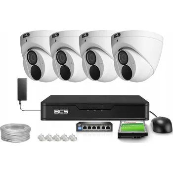 Bezpečnostní kamera Sada pro monitoring BCS BCS-P-EIP28FWR3-AI2