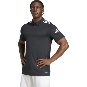 Bavlněné triko Adidas Polo Sqaudra 25 černo bílé Velikost: 2XL