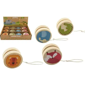 Dětské zboží Jojo dřevěné 6 cm zvířátka 4 druhy - Slon