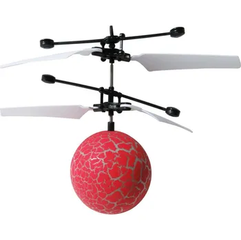 autíčko Vrtulníková koule s LED červená