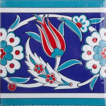 Dlažba Čtvercová dlaždice Cerames 20 x 20 cm bílá, odstíny červené, odstíny modré