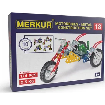 Stavebnice Merkur Merkur 18 - Motocykly, 174 dílů, 10 modelů