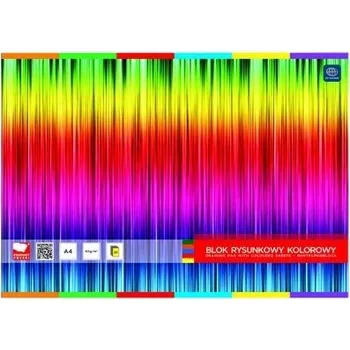 Barevný blok na kreslení, 20 listů, formát A4, INTERDRUK
