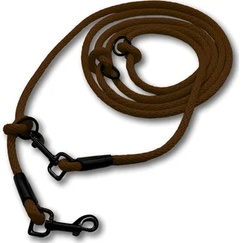 Vodítko pro psa PafDog® Přepínací nastavitelné vodítko 8mm, 11 délek, hnědé DÉLKA VODÍTKA: 5 metrů